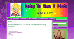 Desktop Screenshot of beeboptheclown.ca
